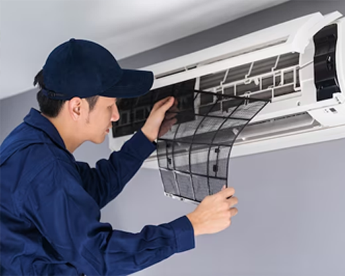 Certified appliance repair technician at work